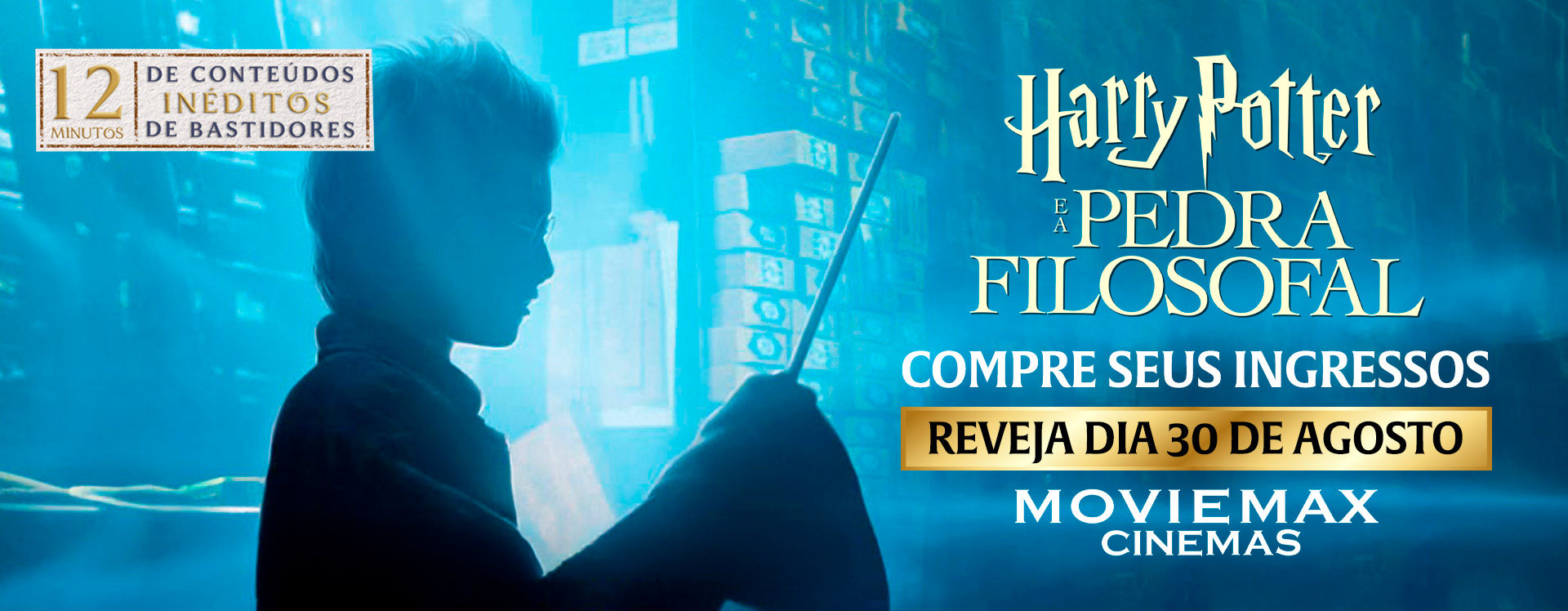 banner Harry Potter e a Pedra Filosofal - 25º Aniversário